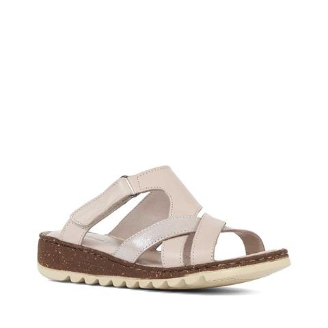 Kadın Vizon Cırtlı Deri Terlik