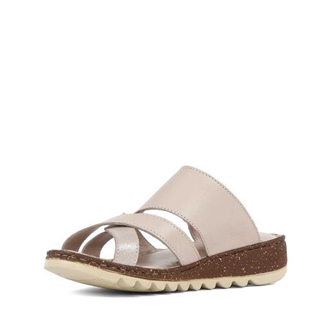 Kadın Vizon Cırtlı Deri Terlik