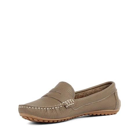 Kadın Vizon Deri Loafer