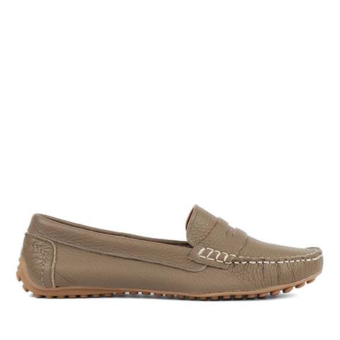 Kadın Vizon Deri Loafer