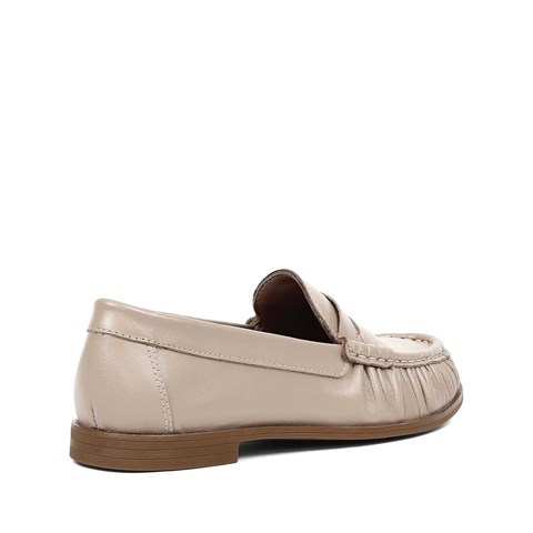 Kadın Vizon Deri Loafer