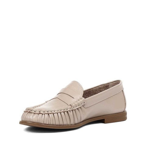 Kadın Vizon Deri Loafer