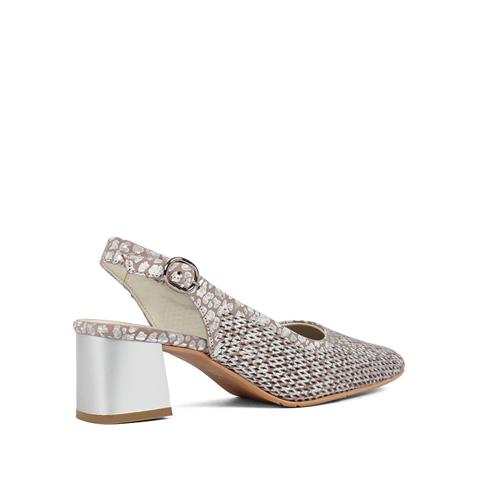 Kadın Vizon Desenli Deri Klasik Ayakkabı