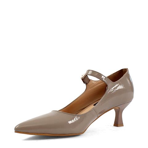 Kadın Vizon İnce Topuklu Rugan Deri Klasik Ayakkabı