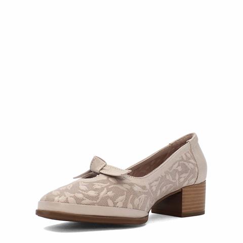 Kadın Vizon Kalın Topuklu Deri Klasik Ayakkabı