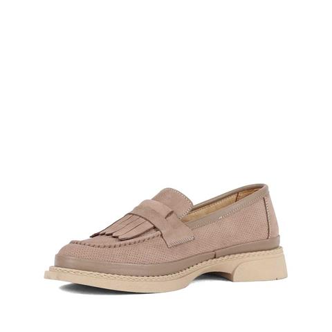 Kadın Vizon Nubuk Deri Loafer