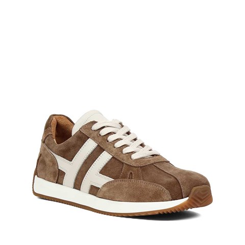 Kadın Vizon Süet Deri Sneaker