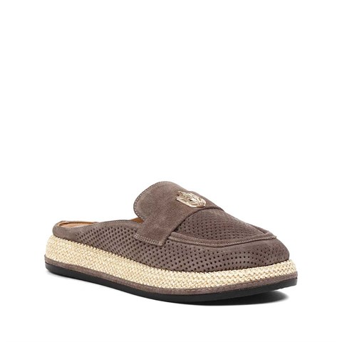 Kadın Vizon Süet Deri Terlik