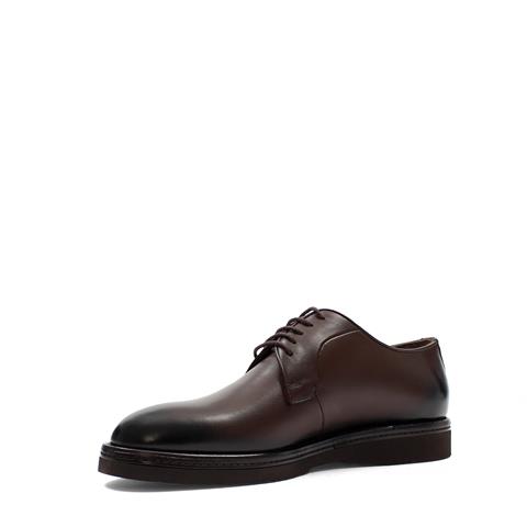 Erkek Kahverengi Bağcıklı Deri Klasik Ayakkabı