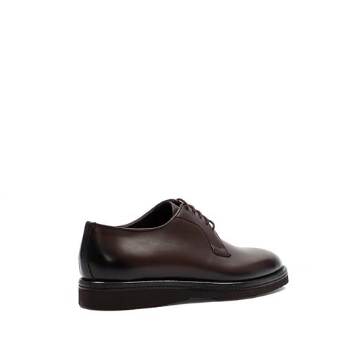 Erkek Kahverengi Bağcıklı Deri Klasik Ayakkabı