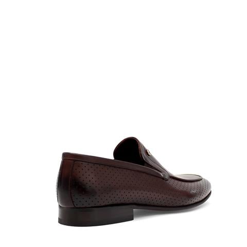 Erkek Kahverengi Deri Loafer