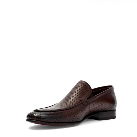 Erkek Kahverengi Deri Loafer