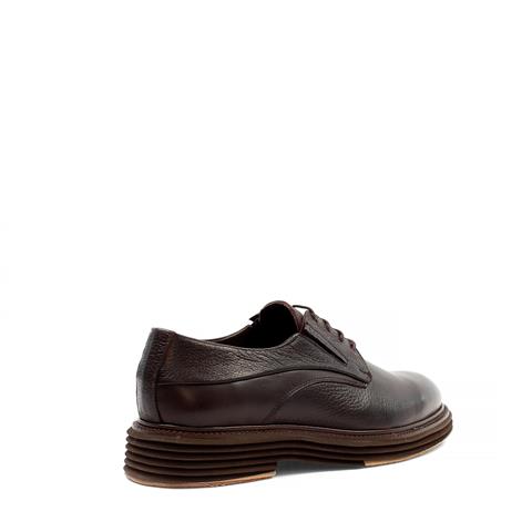 Erkek Kahverengi Bağcıklı Deri Günlük Ayakkabı