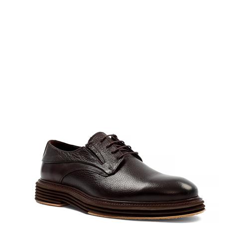 Erkek Kahverengi Bağcıklı Deri Günlük Ayakkabı