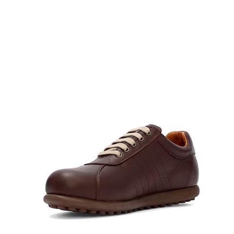 Erkek Kahverengi Bağcıklı Deri Sneaker