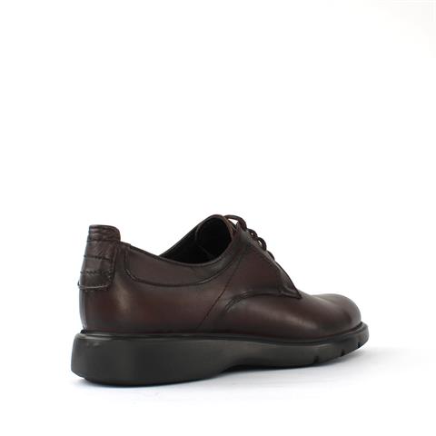 Erkek Kahverengi Bağcıklı Deri Günlük Ayakkabı