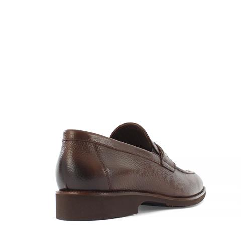 Erkek Kahverengi Deri Loafer