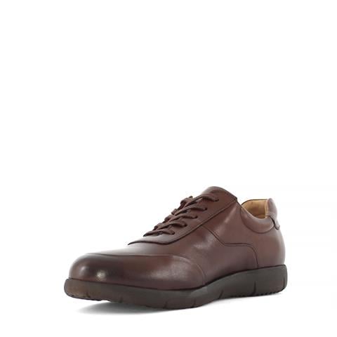 Erkek Kahverengi Bağcıklı Deri Günlük Ayakkabı