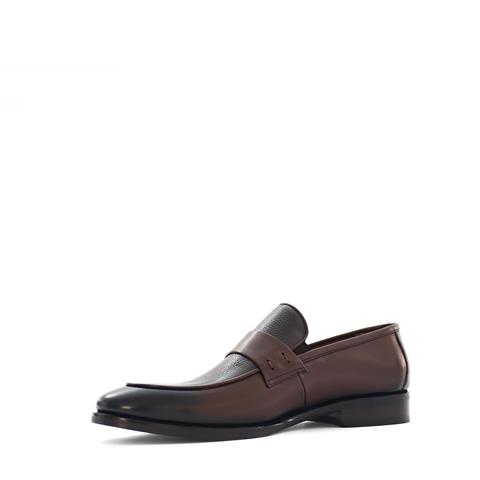 Erkek Kahverengi Deri Klasik Ayakkabı