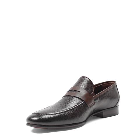 Erkek Kahverengi Deri Loafer
