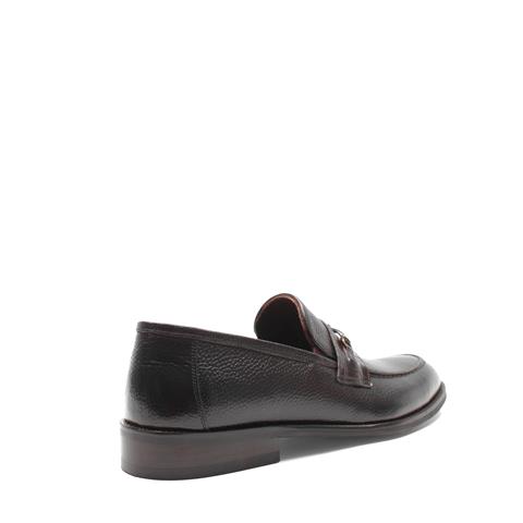 Erkek Kahverengi Deri Loafer