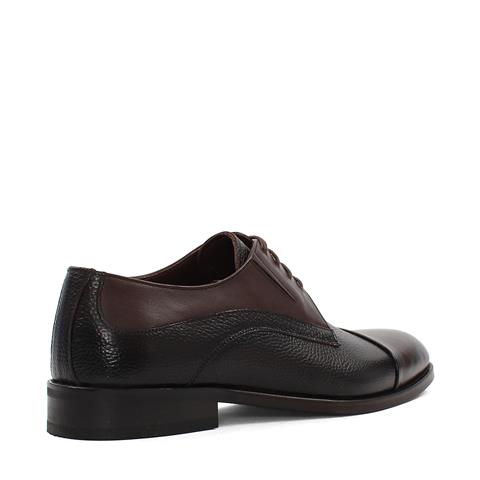 Erkek Kahverengi Bağcıklı Deri Klasik Ayakkabı