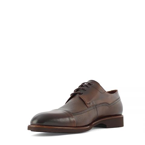 Erkek Kahverengi Bağcıklı Deri Klasik Ayakkabı