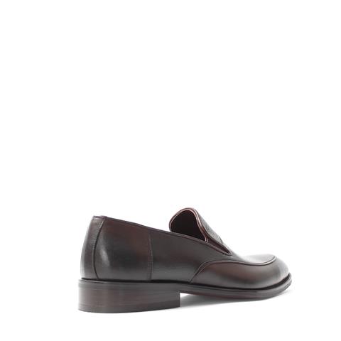 Erkek Kahverengi Deri Loafer