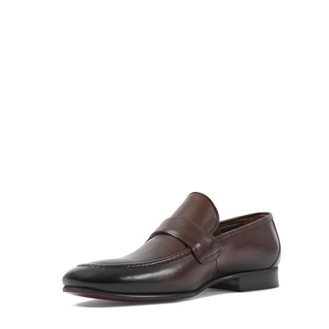 Erkek Kahverengi Deri Loafer