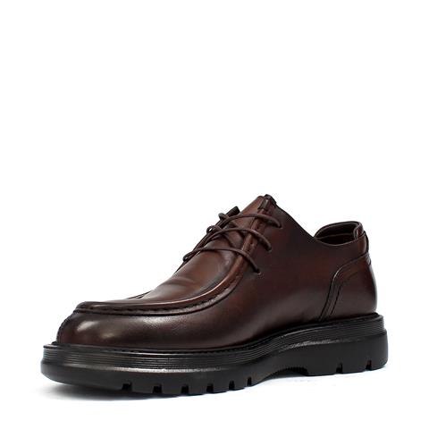 Erkek Kahverengi Bağcıklı Deri Günlük Ayakkabı