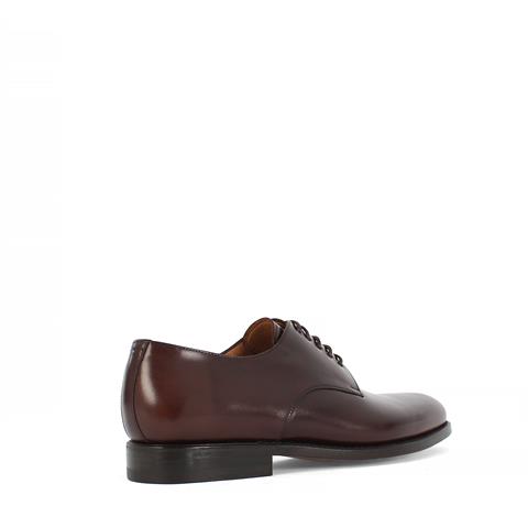 Erkek Kahverengi Bağcıklı Deri Klasik Ayakkabı