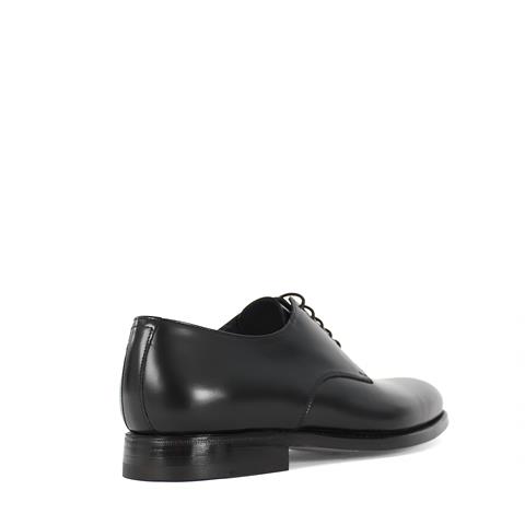 Erkek Siyah Bağcıklı Deri Klasik Ayakkabı