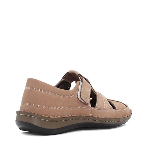 Erkek Kum Nubuk Deri Sandalet