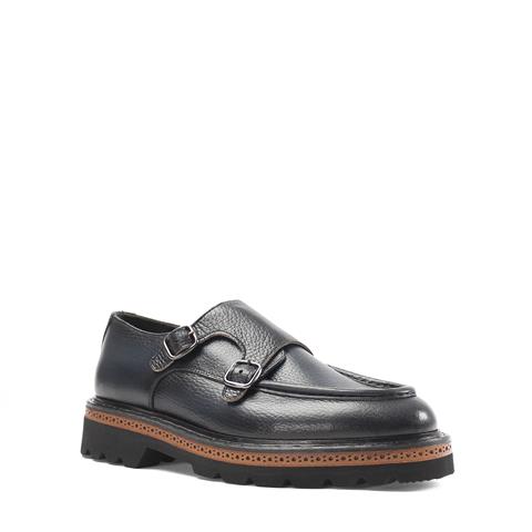 Erkek Lacivert Deri Loafer