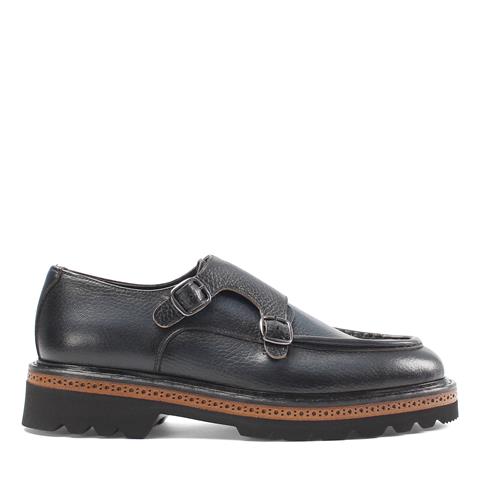 Erkek Lacivert Deri Loafer