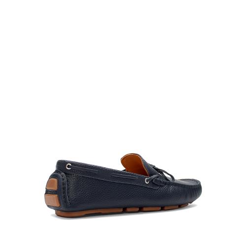 Erkek Lacivert Deri Loafer