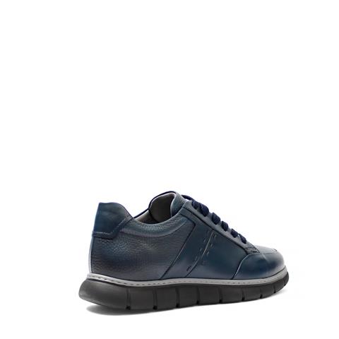 Erkek Lacivert Bağcıklı Deri Günlük Ayakkabı