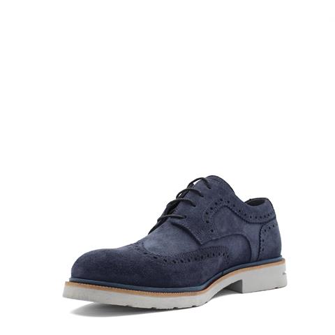 Erkek Lacivert Bağcıklı Süet Deri Günlük Ayakkabı