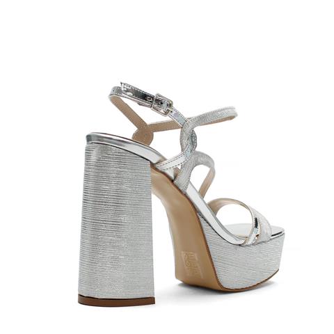 Kadın Lame Parlak Platform Topuklu Abiye Ayakkabı