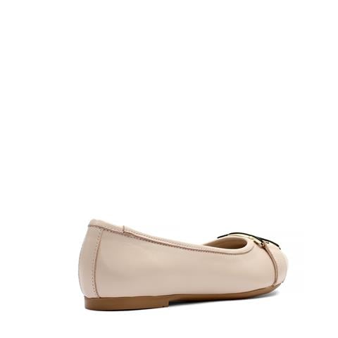 Kadın Pudra Tokalı Deri Babet