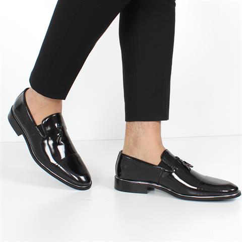 Erkek Siyah Rugan Deri Klasik Ayakkabı