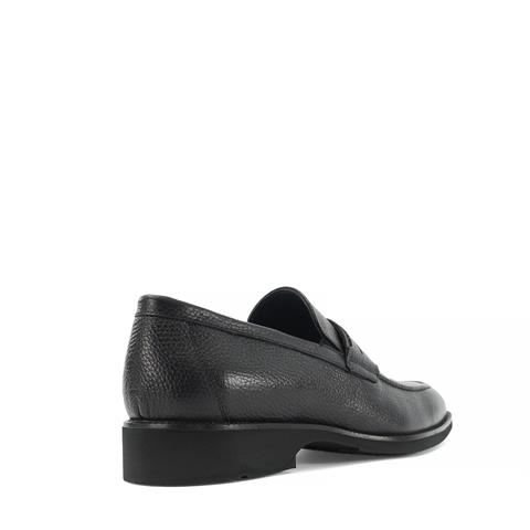 Erkek Siyah Deri Loafer