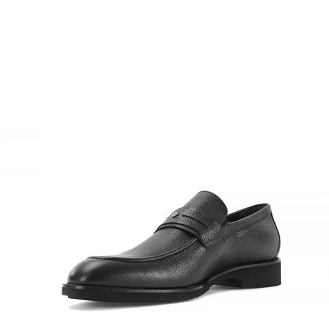 Erkek Siyah Deri Loafer