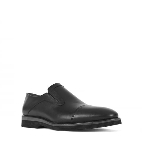 Erkek Siyah Deri Loafer