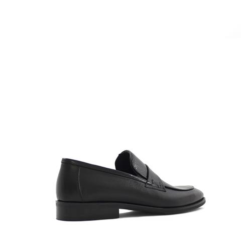 Erkek Siyah Deri Klasik Ayakkabı