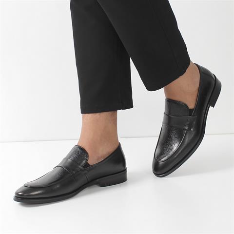 Erkek Siyah Deri Klasik Ayakkabı