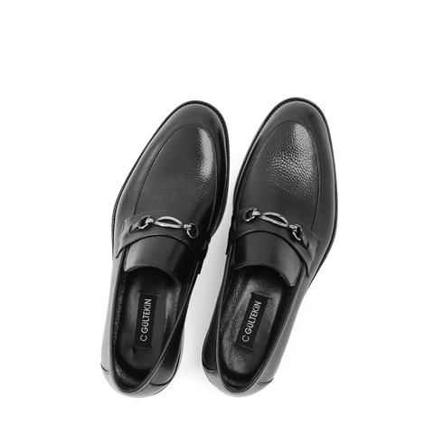 Erkek Siyah Deri Loafer