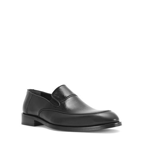 Erkek Siyah Deri Loafer