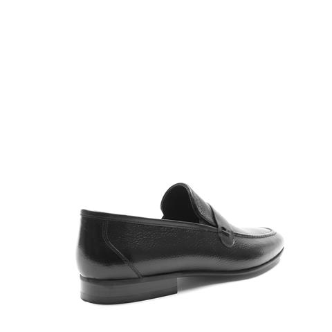 Erkek Siyah Deri Loafer