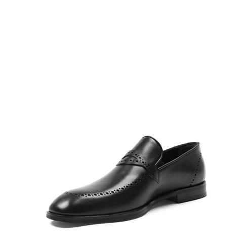 Erkek Siyah Deri Loafer